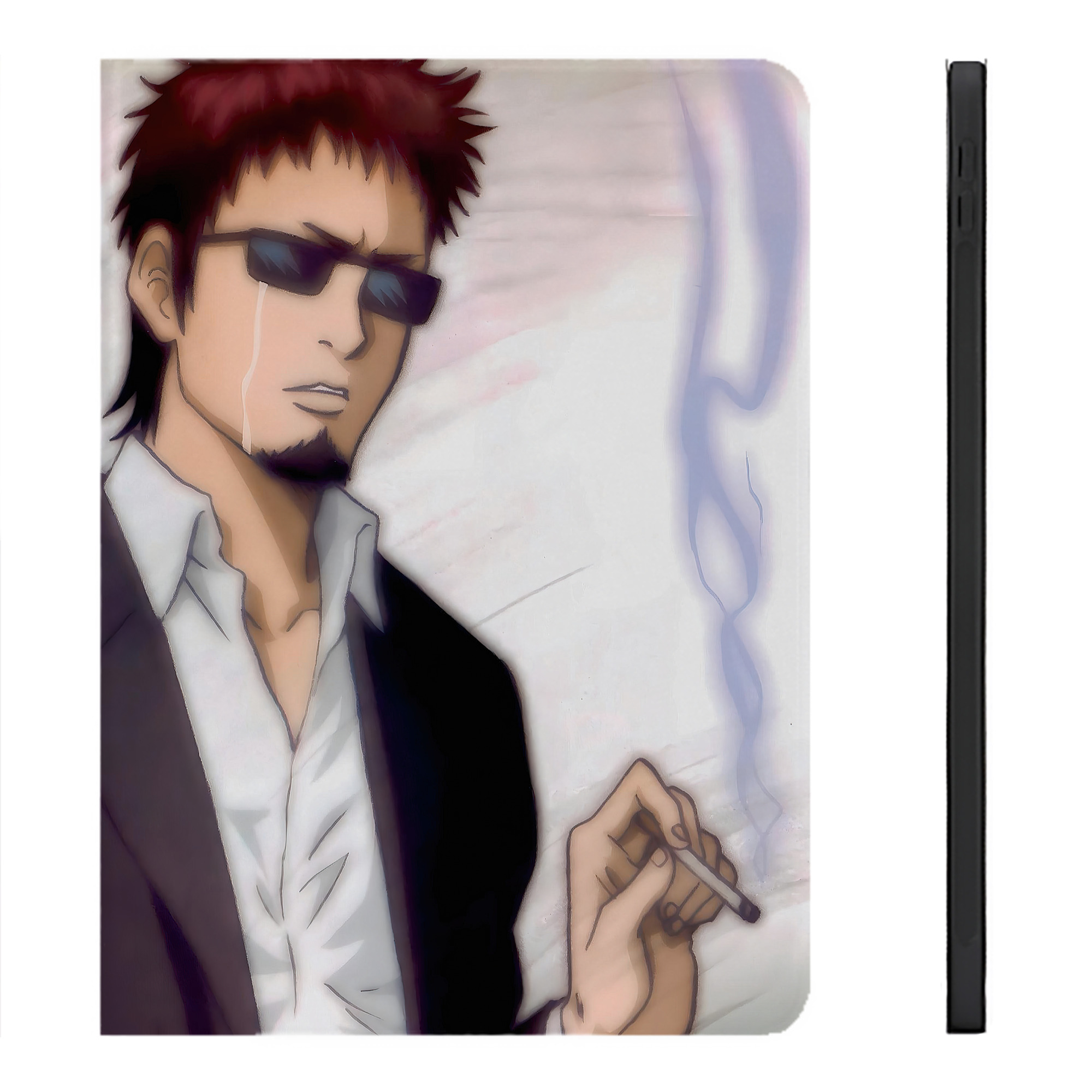 （画像用） ぎんたま 坂田銀時（さかたぎんとき） 神楽 志村新八（しむら しんぱち） GINTAMA Sakata Gintoki Kagura Shimura Shinpachi IPadケース ペンホルダー付き ブックスタイルデザイン